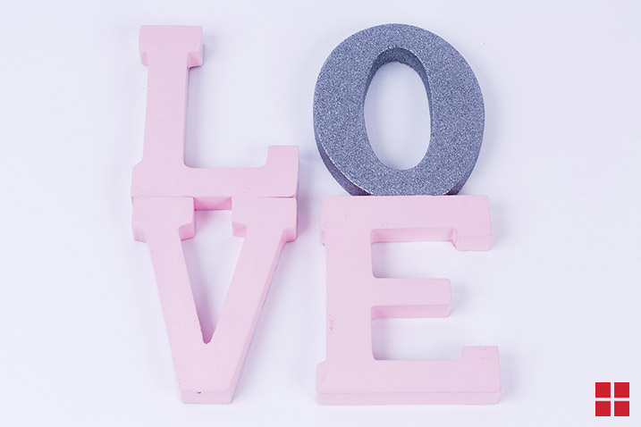 DIY LOVE Wooden Block Letters