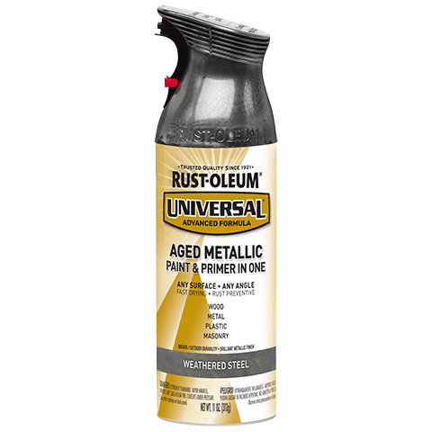 Rust-Oleum Universal Metallic Weatherd Steel Paint & Primer Spray Paint