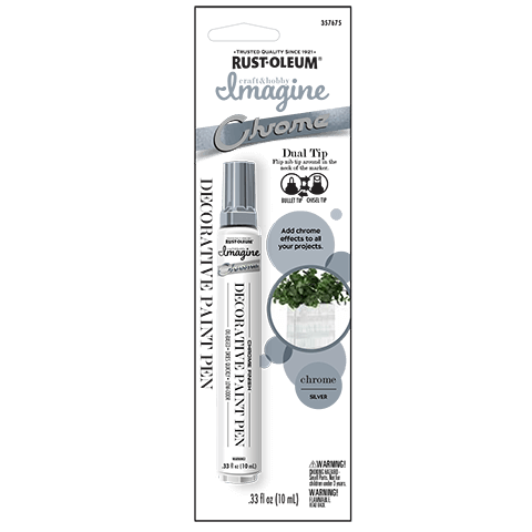 Rust-Oleum Imagine Craft & Hobby Chrome Paint Pens Silver