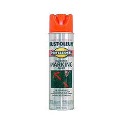 Rust-Oleum Professional Inverted Fluorescent Red-Orange Marking Spray Paint